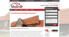 Desktop Screenshot of malins-roofing.co.uk